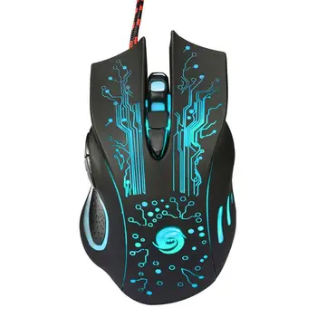 

Gaming Mouse 6 Buttons Adjustable DPI Wired Mouse for Computer Laptop Mouse M17F