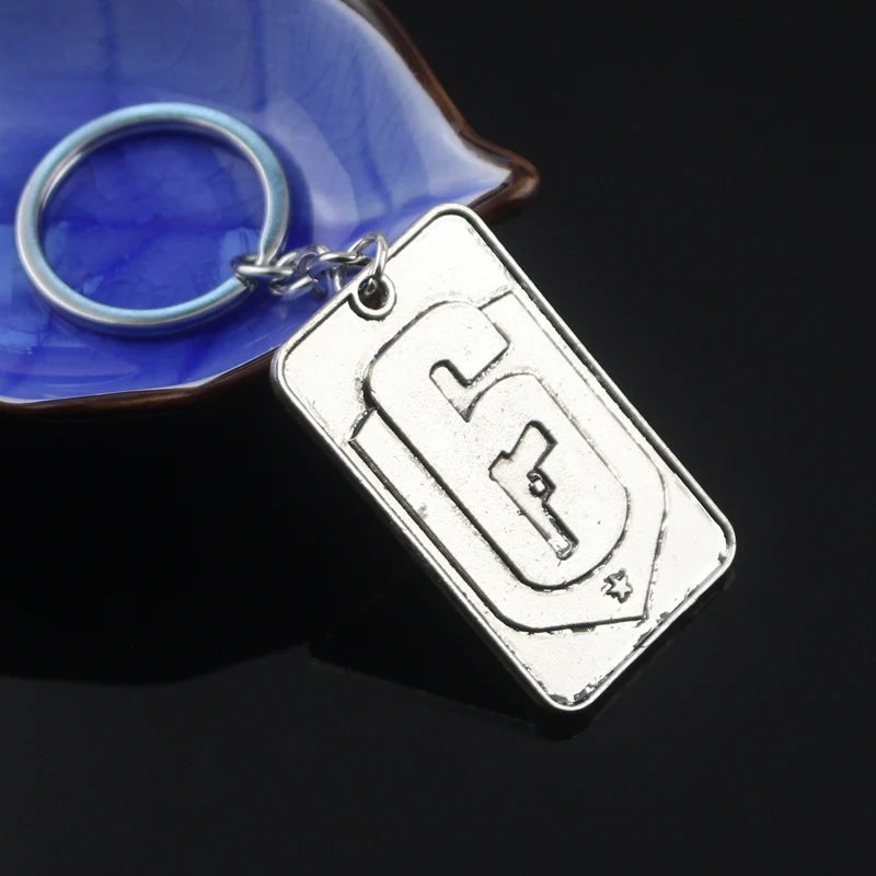 Black Rainbow Six Siege FPS Enamel Pins Gothic Punk Brooches Pin Fashion Cosplay Badges Jewelry Lapel Pins for Women Men - Окраска металла: Родиевое покрытие