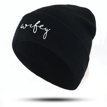 

100% cotton Wifey Hubby hat for couple letter embroidery adjustable hip hop knitted beanie cap curved sun hats high quality