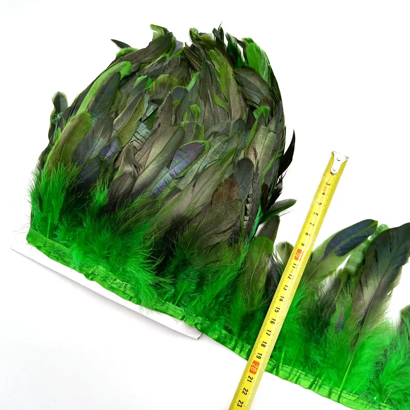 Grass green feathers