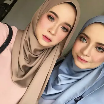 

2019 New Fashion Women Muslim Hijab Scarf Hijabs Islamic Shawls Solid Color Modal Headscarf
