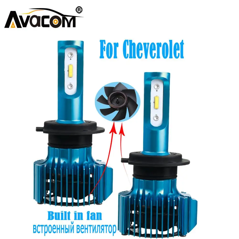 Avacom H4 светодиодный автомобилей головной светильник лампы 12V CSP 6500 к 15000Lm 72W фары
