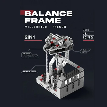 

MOC Set Plan Tie Fighter X Wing Y Wing Tensegrity Sculptures Balanced AT Walker Building Blocks Star&Wars Technic Toys Gifts