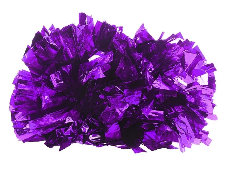 Purple Ручной Pom Poms болельщик Черлидинг Cheer Танцевальная вечеринка футбольный клуб Декор - Цвет: Purple