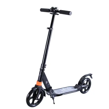 

Adult Kick Foldable Foot Scooter Double Shock Absorption Height Adjustable Foot and Hand Brake District Portable Scooter
