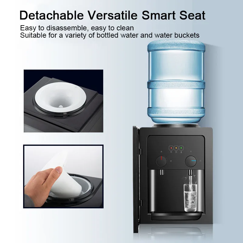 45W Water Dispenser Home Commercial Desktop Water Dispenser Home Commercial Hot and Cold Type 109 Black Diamond Anti-scalding