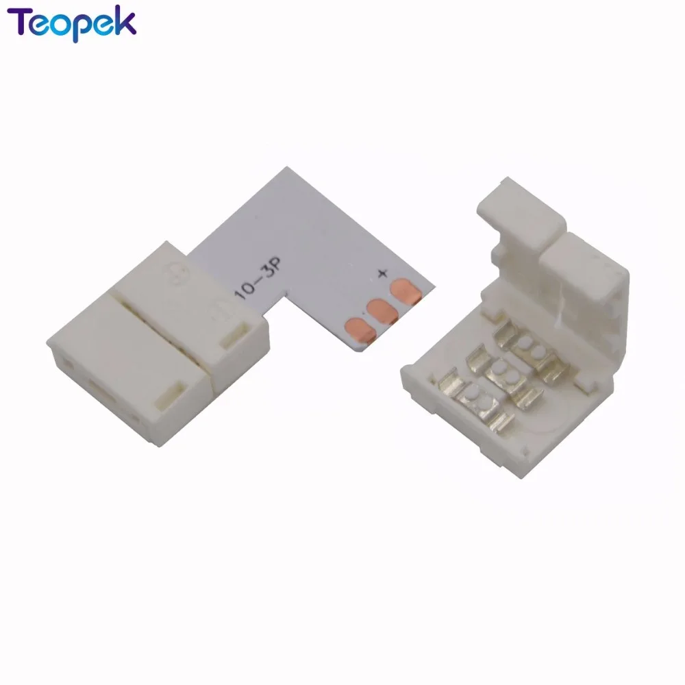 5 шт. 10 мм 3PIN L Тип/X Тип/T Форма без пайки Разъем для 3 PIN ws2811 ws2812B Светодиодные Ленты