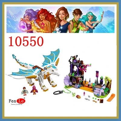 Bela Elves 10549 Dragon Sanctuary строительные блоки DIY Развивающие игрушки совместимы с 41178 друзьями - Цвет: 10550