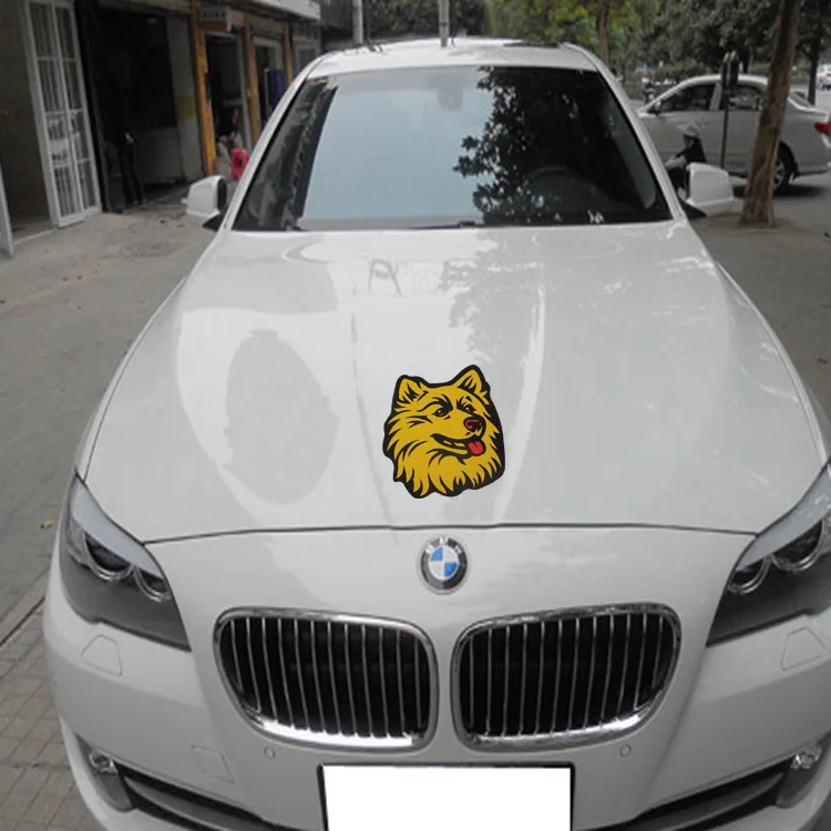 Перекрещивающиеся наклейки для печати автомобильные классные наклейки на Автомобиль Обложка царапина клейкая бумага Волчья Голова наклейка s Внешняя торговля AliExpress