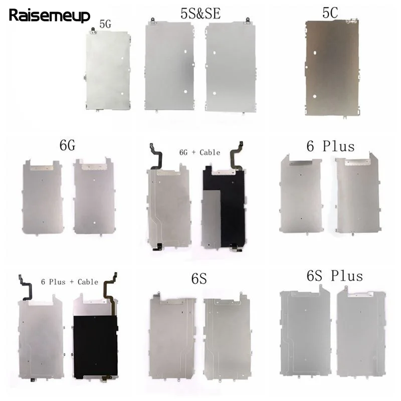

AAAA 1pcs Lcd Metal Backplate Shield LCD big iron plate only the plate for iphone 5 5s 5c se 6 6plus 6s 6splus 7 7plus 8 8plus