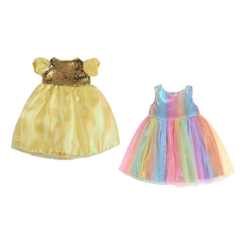 

2pcs Mini Cute Beautiful Dress Suits For 18 inch Fashion American Doll