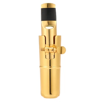 

Sax Mouthpiece 7 Tone Gold Plated Alto Saxophone Metal Mouthpiece + Cap + Ligature