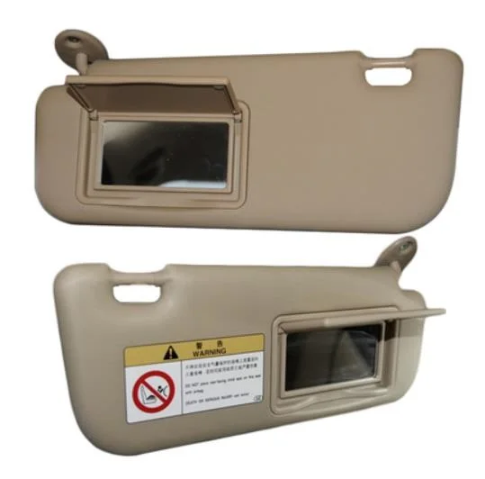 Gray Beige Sun Visor With Makeup Mirror For Toyota Corolla 20142017