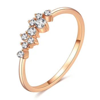

CA-75 Stylish Fashion Women Ring Finger Jewelry Rose Gold /Sliver /Gold Color Rhinestone Crystal Opal Rings