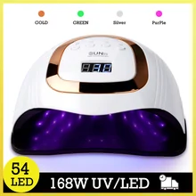 SUN Y1 LED UV Lamp Auto 168W Nail Lamp All Gel Big Space Nail Gel Dryer Lamp Professional Manicure Lamp