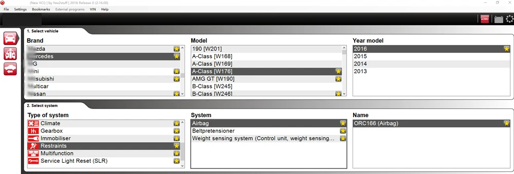 CDP TCS software shows 1