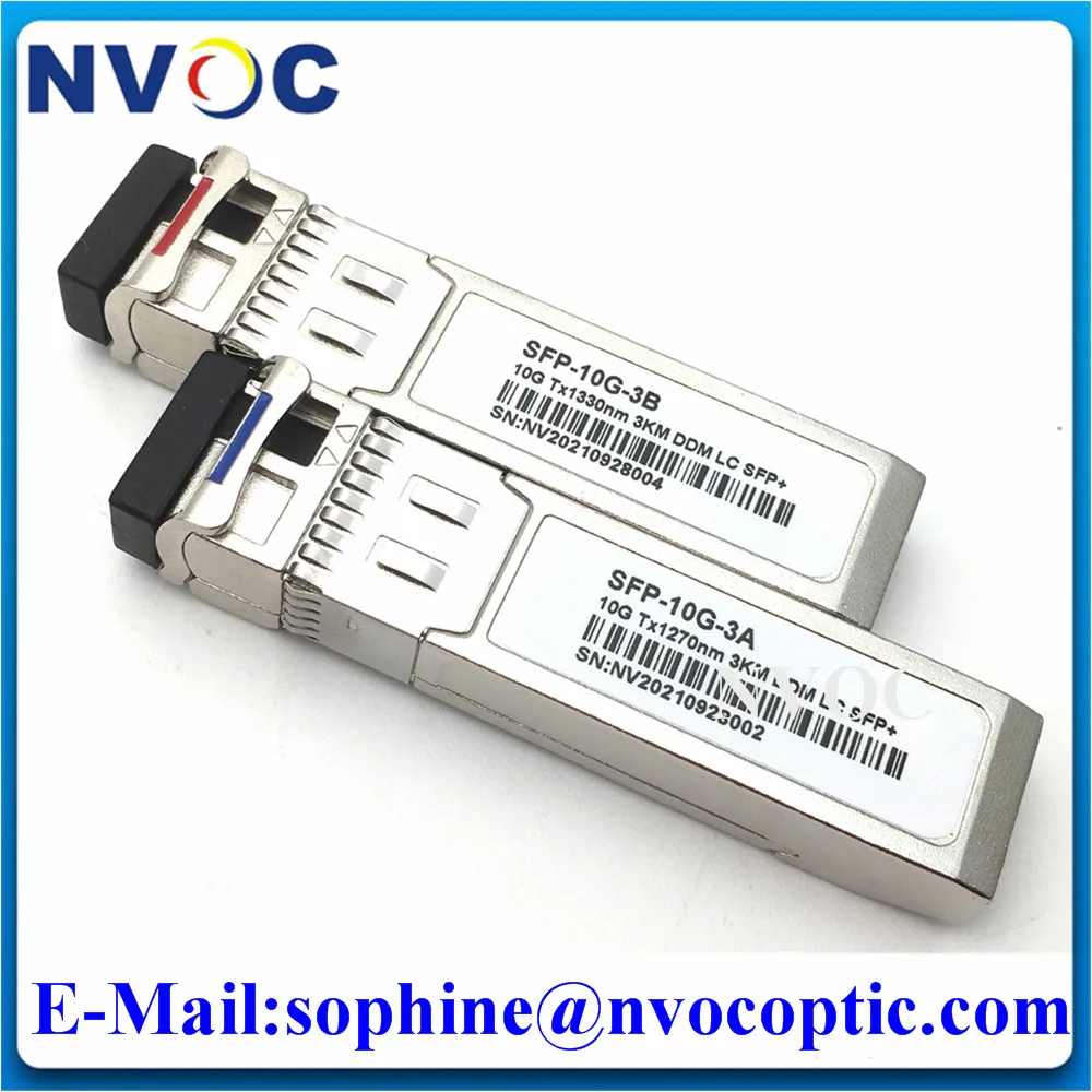 5 Paia 10G Bidi 3Km Lc Sfp, Modulo Di Compatibilità Forte Tx1310Nm/Rx1310 Sfp + Connettore Lcupc Ricetrasmettitori Ottici