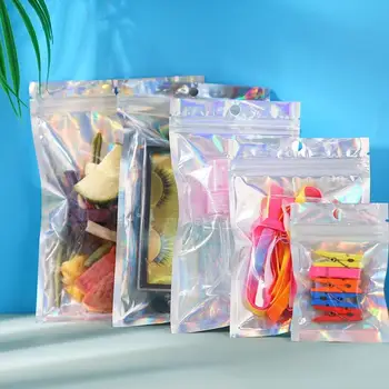 

Lashes Packaging Boxes Holographic Laser Bag Bags Bag Bag Plastic Translucent Cosmetic Split Travel Portable Packag