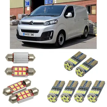 

Interior led Car lights For citroen dispatch box v 2016 dome bulbs for cars License Plate Light 6pc