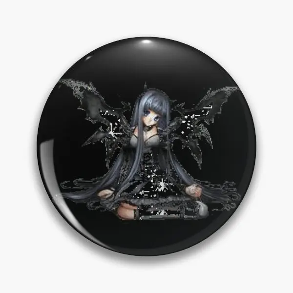 

Pixel Goth Demon Girl [индивидуальная] Мягкая булавка для пуговиц, Женская Брошь, креативное милое ювелирное изделие, воротник для шляпы, Подарочный металлический значок для влюбленных