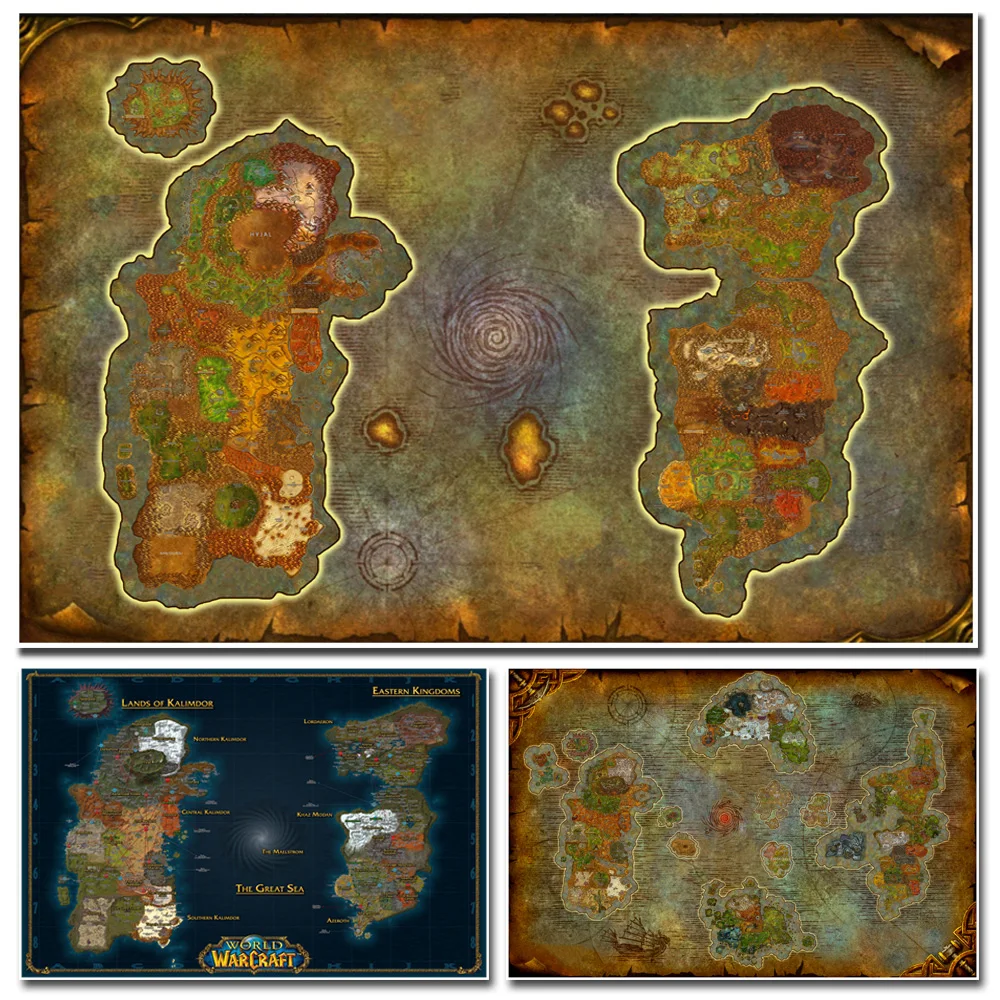 Плакат World Of Warcraft Картина на холсте настенные художественные наклейки WOW игровой