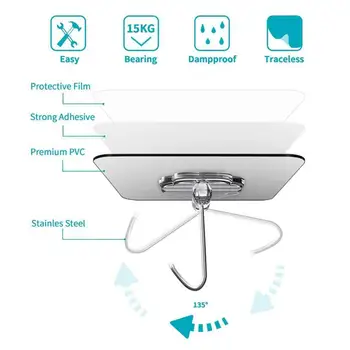 

Six VR Headphone Cable Management Telescopic Cable Retainer for Vive / Vive Pro PS VR Oculus Rift Ceiling Adhesive Hook