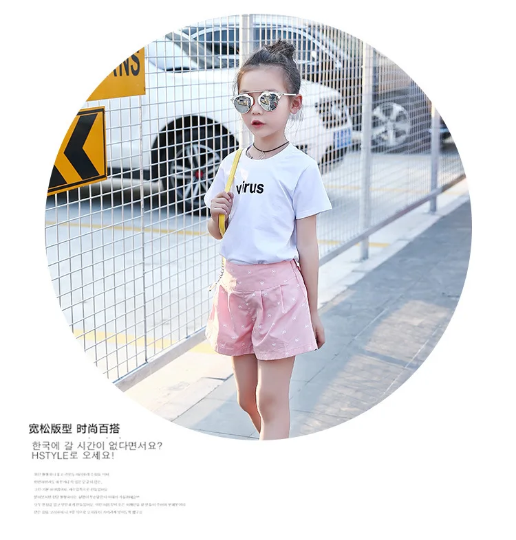 Girls Butterfly Shorts Girls Shorts Summer New Kind of Girls Korean Version Loose Pants Tide
