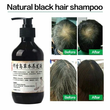 

300ml Grey Reverse Hair Color Shampoo darkening shampoo Anti-dandruff Shampoo Nourishing Black Hair Repair Damaged Dry Hair