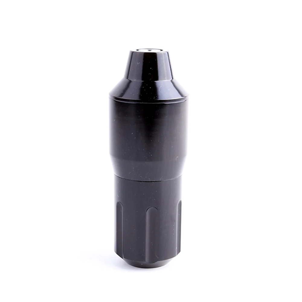 black Manooby Татуировка ручка короткая ручка машина Татуировка машина с немецким FAULHABER мотор и самолет алюминиевый сплав резная короткая ручка - Цвет: black