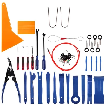 

Trim Removal Tool Set 52Pcs, Car Trim Puller Tool Kit, Auto Clip Pliers/Fastener Remover Set,Terminal Removal Tool Kit