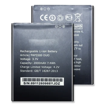 

For Prestigio MultiPhone PAP5500 DUO PAP 5500 Li-polymer Batteries 2000mAh For Prestigio MultiPhone PAP5500 Cell Phone Battery