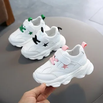 

Kids Shoes 2020 Boys White Shoes Girls Causal Leather Sneakers Children Breathable Running Shoes Toddler Sports Shoes