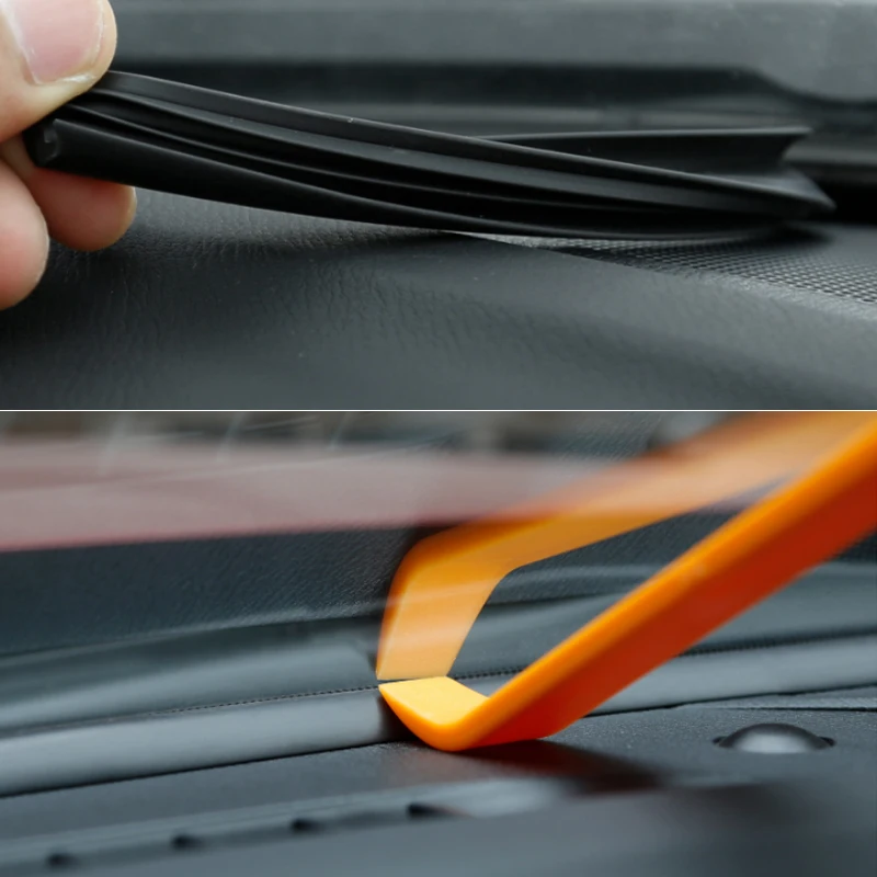 Автостайлинг резиновые анти-звуконепроницаемые не пропускающие шума пылезащитные панели автомобиля Лобовое стекло уплотнительные полосы для KIA K3 Cerato Forte BD