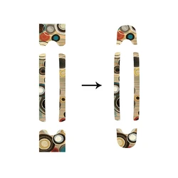 Hollow Skateboard Sandpaper Sticker Air Hole Grunge Customized Waterproof Painted Rullalautatarvikkeet Skateboard Sticker KC50PJ