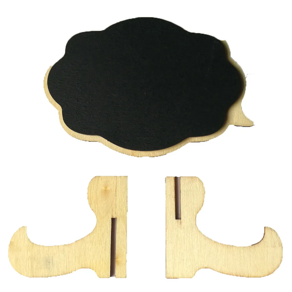 Mini Thicker Chalkboards Signs Sidewalk Blackboard Wood Small Message bar decoration Creative message small blackboard7.26 | Дом и сад