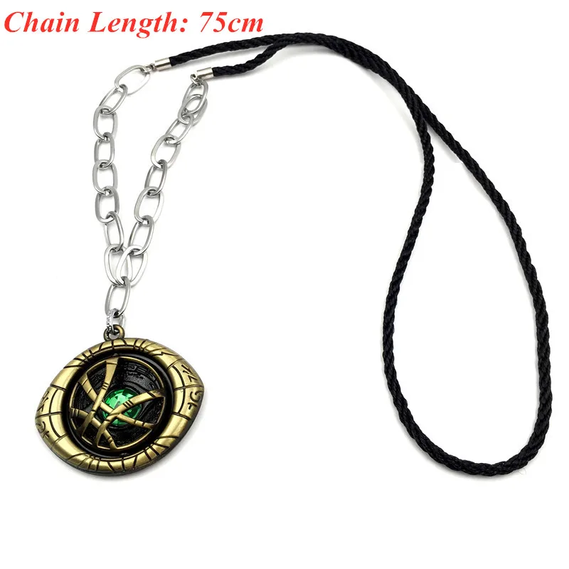 Necklace 2 bronze Новое поступление, Доктор Стрэндж, вращающийся кулон, брелок, винтажный металлический держатель для ключей, 10 шт./партия - Цвет: Necklace 2 bronze