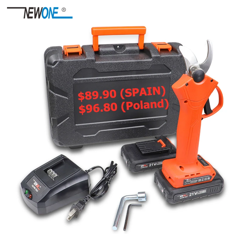 16.8/21V Cordless Pruner Lithium-ion Pruning Shear Efficient Fruit Tree Bonsai Pruning Electric Tree Branches Cutter Landscaping