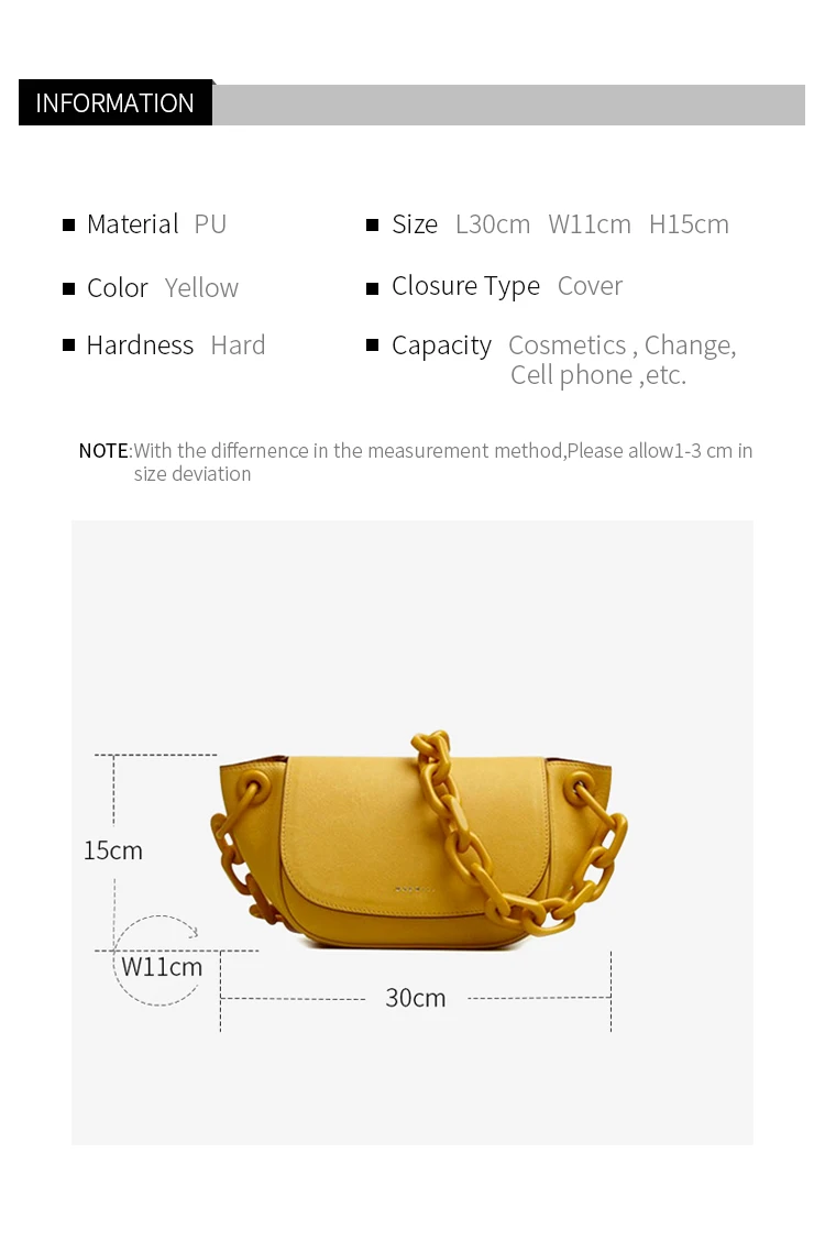 Retro Acrylic Chain Handbag Women Casual Saddle Purses And Handbags Luxury High Quality Chest Bag Bolsos Mujer De Marca Famosa