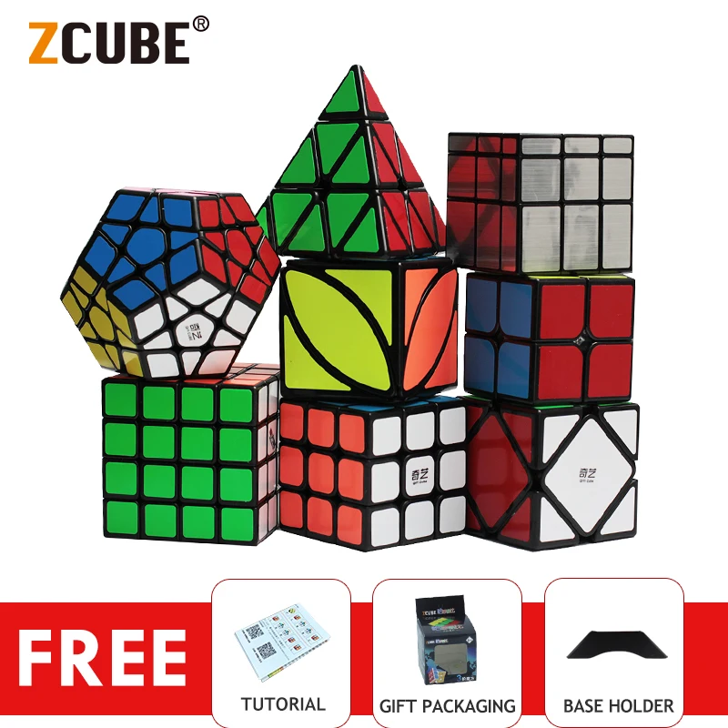 Набор ZCube Magic Cube набор из 8 игрушек Qiyi XMD 2x2x2 3x3x3 4x4x4 зеркальный Профессиональный