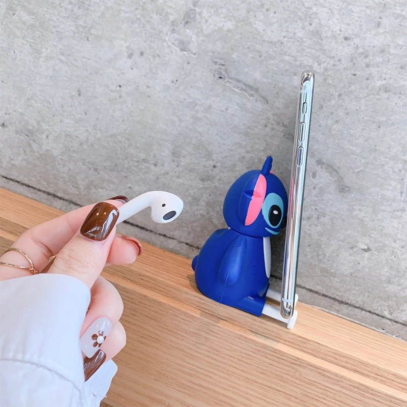 VOZRO мультфильм серии беспроводные bluetooth наушники чехол для Apple AirPods силиконовые наушники Чехлы для Airpods 2 защитный чехол