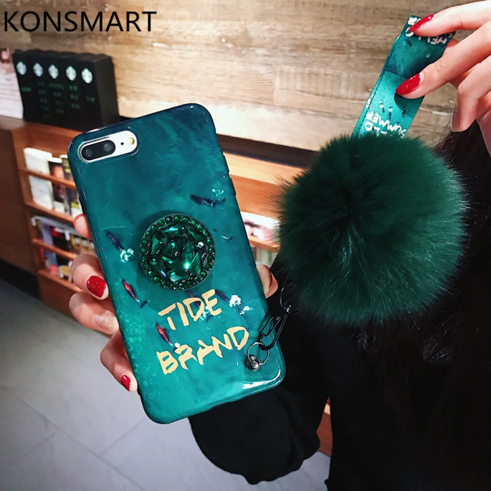 Мягкий чехол для OPPO Reno A силиконовый с изумрудом телефона 2 Z Алмазный держатель