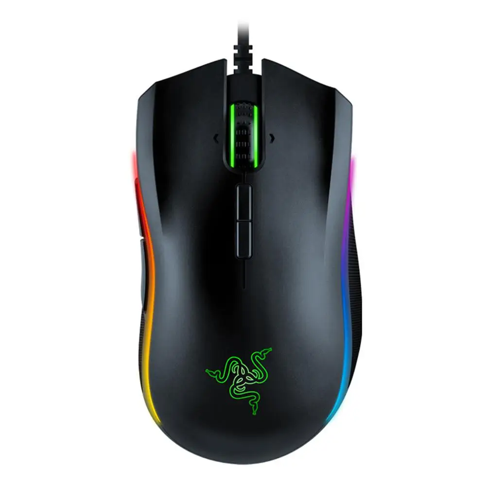 Проводная игровая мышь razer Mamba Elite эргономичная лазерная многоцветная сенсорная мышь 16000 dpi eSports 16000 dpi для ПК геймера ноутбука - Цвет: Razer Mamba Elite