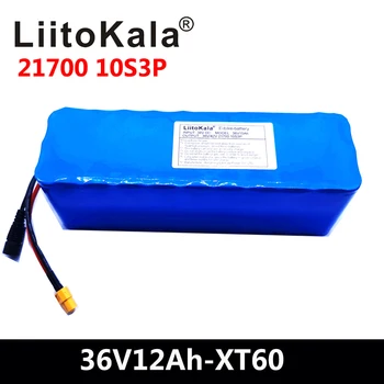 

LiitoKala 36V battery 21700 4000mah 10S3P 12Ah battery pack 500W high power battery 36V 12000mAh Ebike electric bicycle BMS xt60