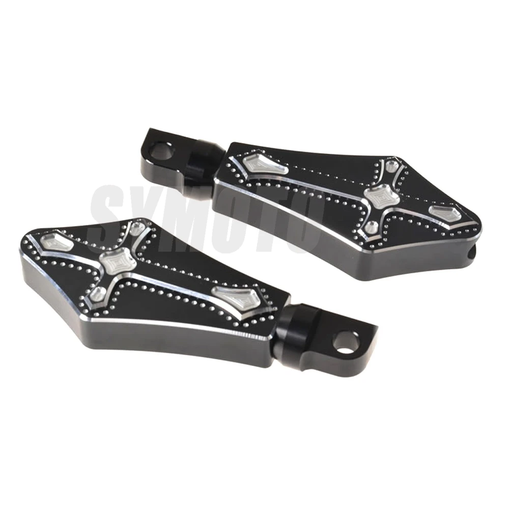 Крест стиль мотоцикла с ЧПУ ног Peg Подножка для Harley Sportster XL 1200 883 N XL883 XL1200 Touring sofails Dyna Electra Stree