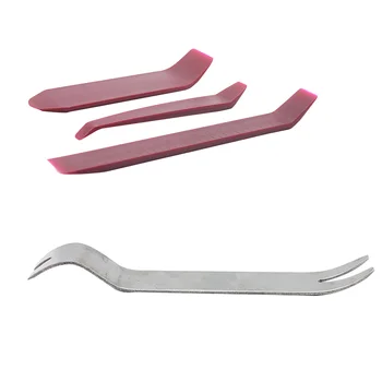 

4 Pieces Auto Audio Door Panel Install Moulding Trim Dash Stereo Remove Pry Tool