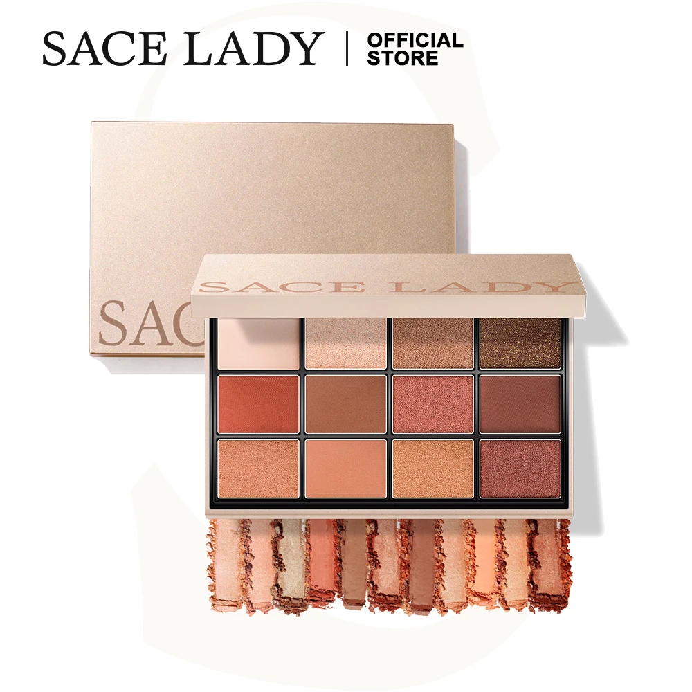 SACE LADY нюдовые тени для век Палитра Макияж блестящие мерцающие пигментированные