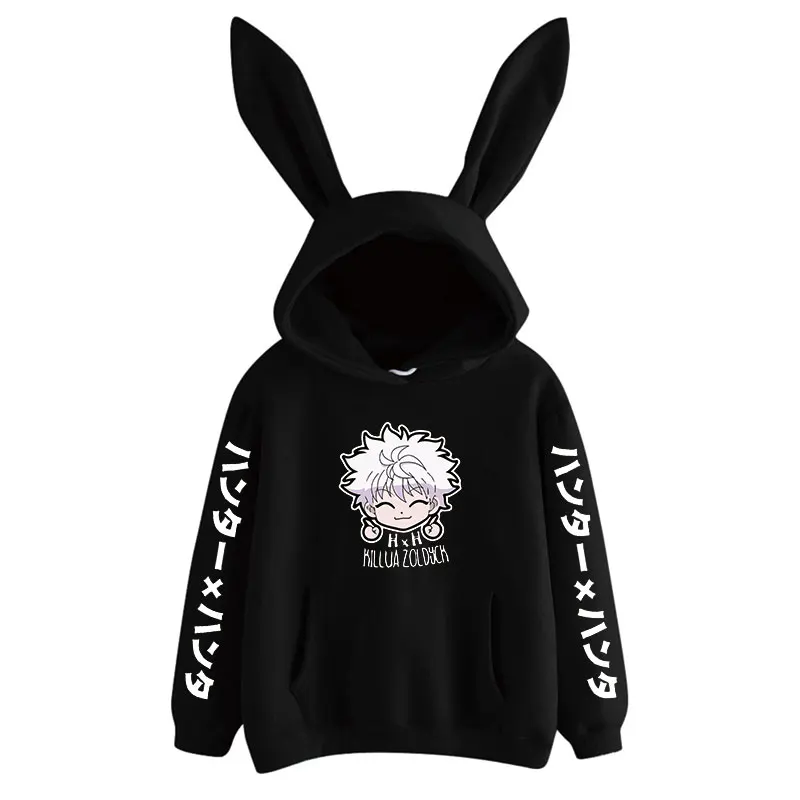 2021 Janpanese Anime Hunter X Killua Rabbit Hoodie Women Girls Korea Sweatshirts Kawaii streetwear teen | Женская одежда