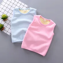 Детский жилет, детский жилет в Корейском стиле с мультипликационным принтом, Детская трехсекционная хлопковая одежда для мальчиков и девочек 0, 1, 2, 3, 4 лет