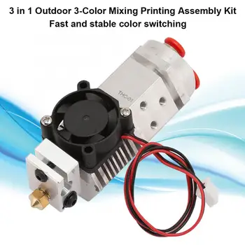 

Remote Extruder 3D Printer Parts Hotend Kit THC-01 Remote Extruder 3 Colors Switching 0.4mm 1.75mm