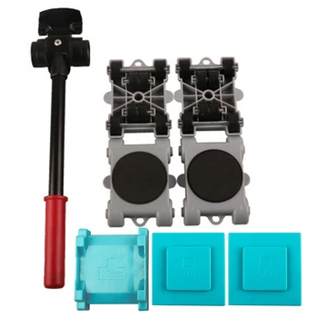 

GTBL 8Pcs/Set Moving Heavy Object Handling Tool Household Furniture Mobile Tool Heavy Object Mover Plastic Moving Tools Removabl